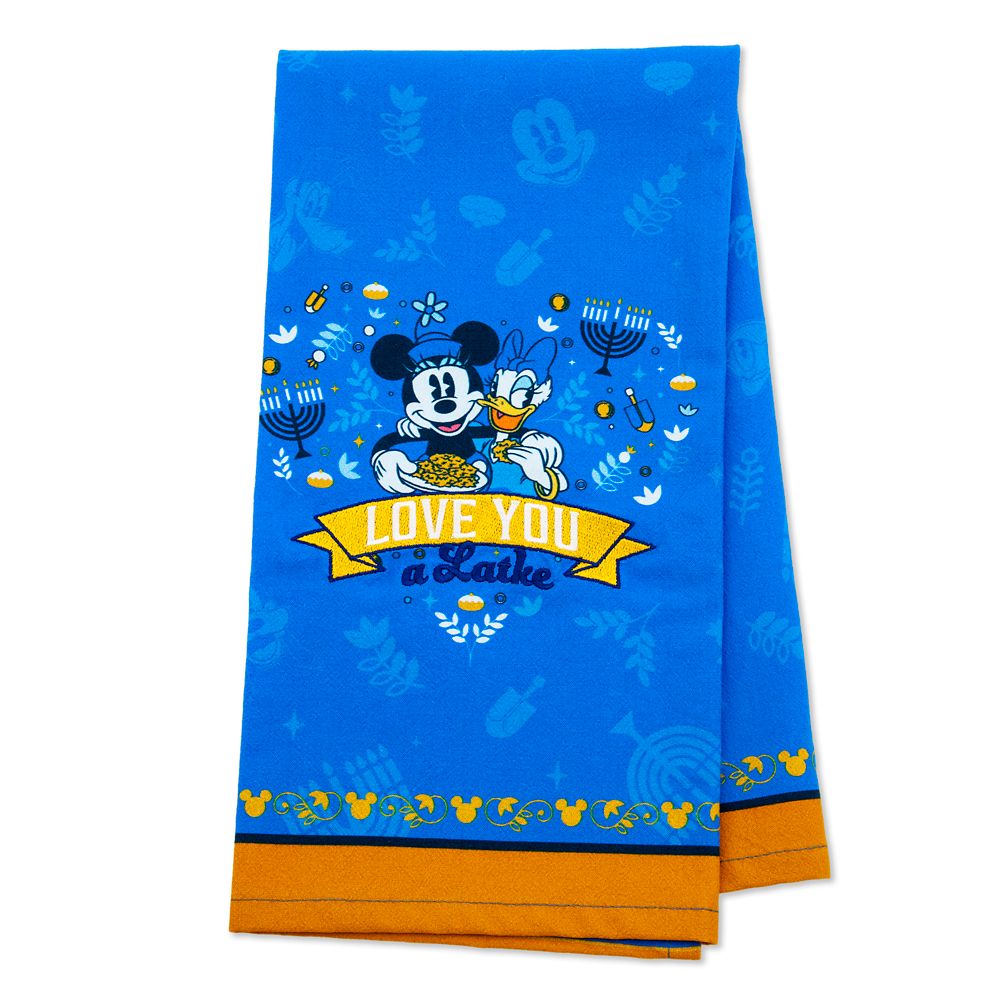 Minnie Mouse and Daisy Duck Hanukkah Kitchen Towel