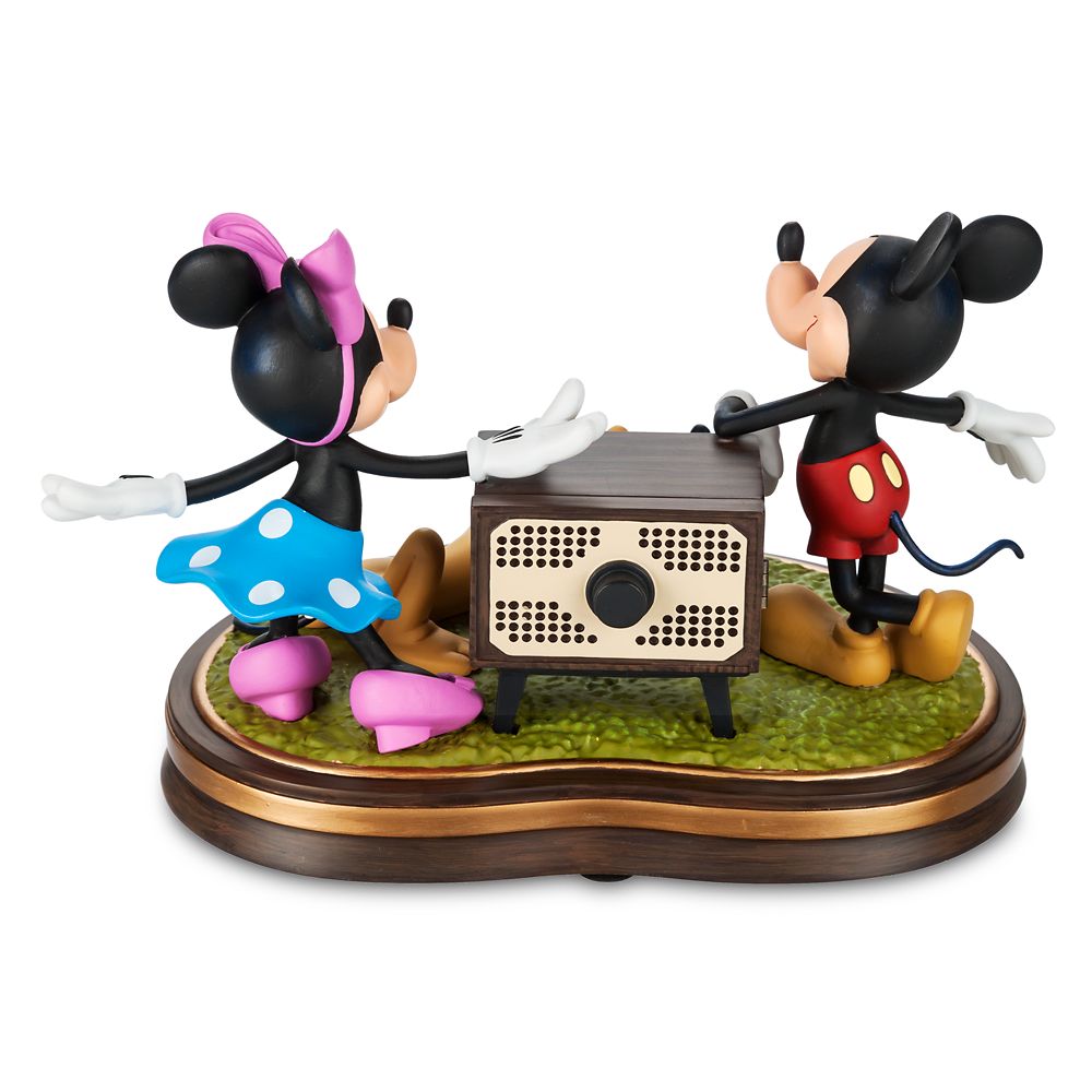 Mickey and Minnie Mouse with Pluto Light-Up Musical Figure – Disney100