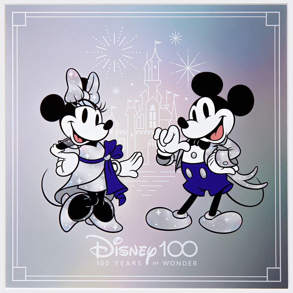 Mickey and Minnie Mouse Disney100 Deluxe Print