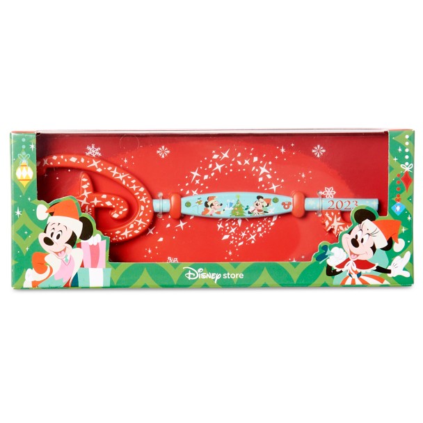 Santa Mickey Mouse and Minnie Mouse Holiday Collectible Key 2023
