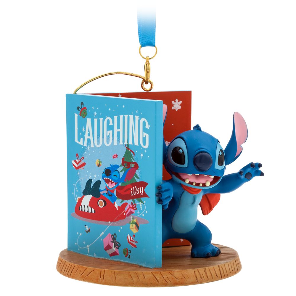 Stitch Christmas Card Sketchbook Ornament – Lilo & Stitch available online