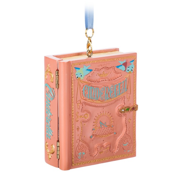 Cinderella Storybook Musical Living Magic Sketchbook Ornament
