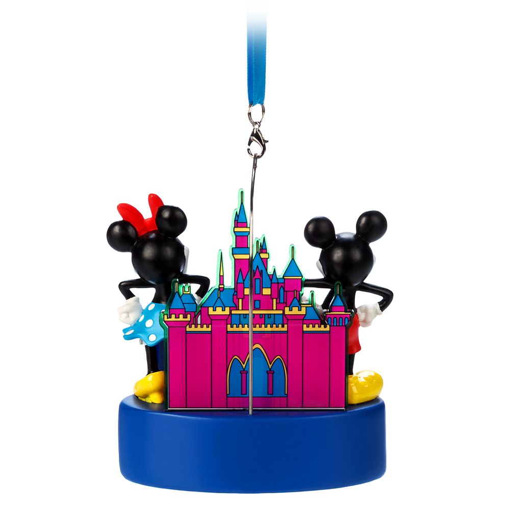 Mickey Mouse and Minnie Mouse Light-Up Figural Ornament – Disneyland 2024