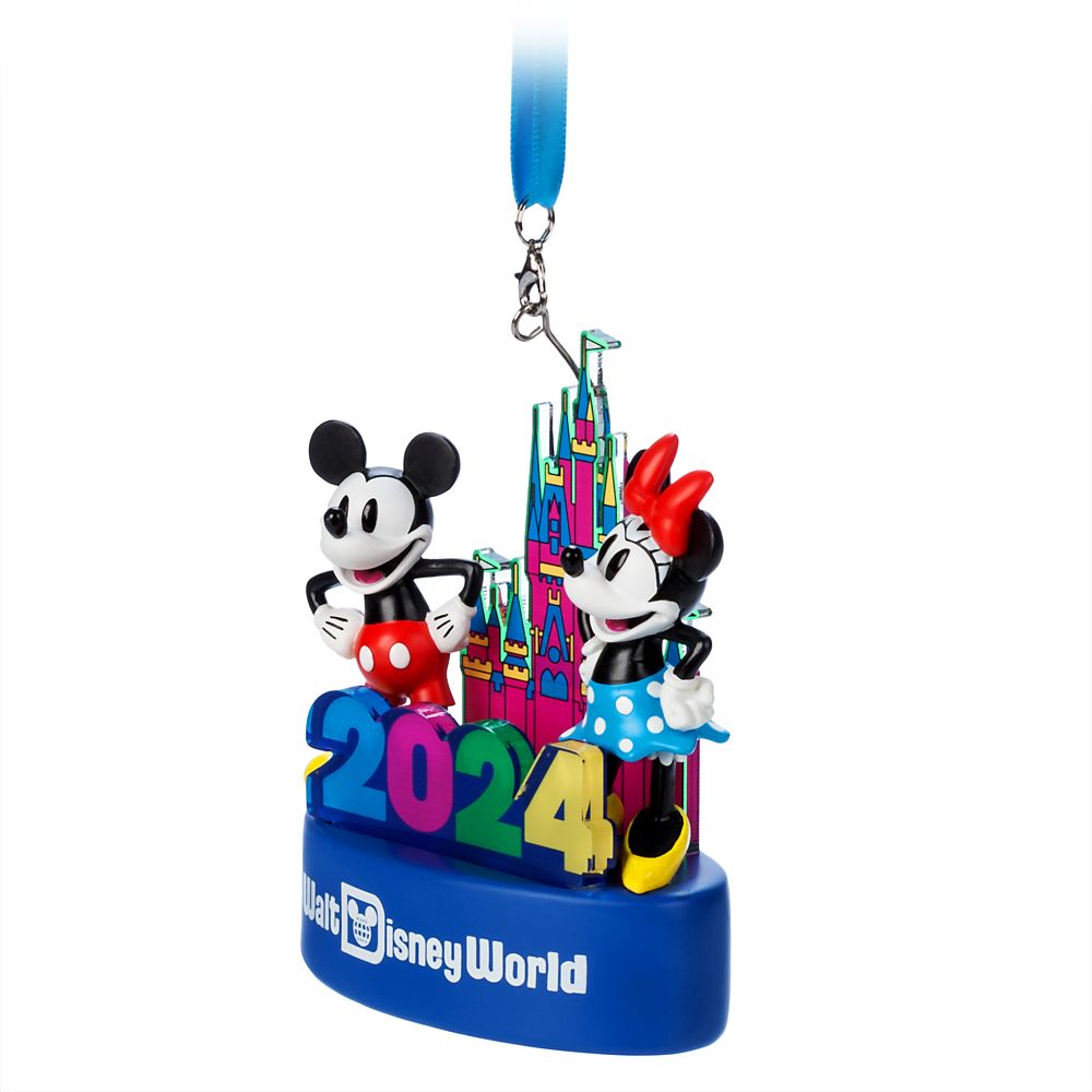 Mickey and Minnie Mouse Light-Up Figural Ornament – Walt Disney World 2024