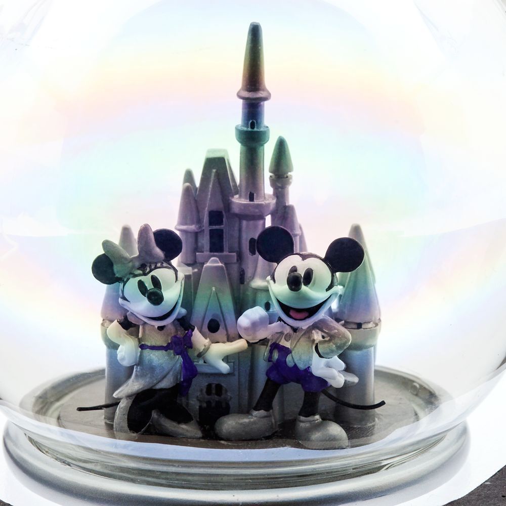 Mickey and Minnie Mouse Glass Sketchbook Ornament &ndash; Walt Disney World &ndash; Disney100