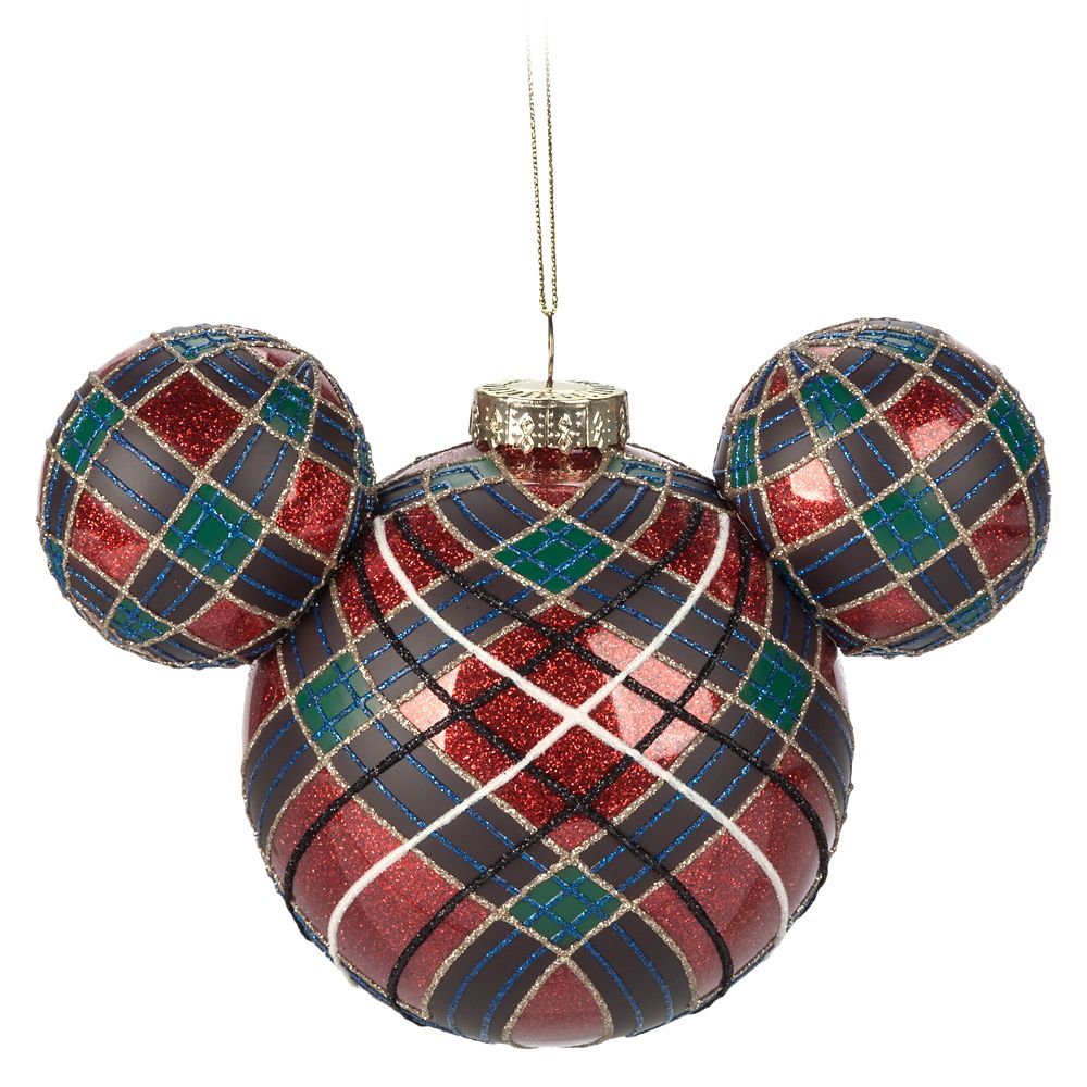 Mickey Mouse Icon Glass Ball Sketchbook Ornament – Plaid now out