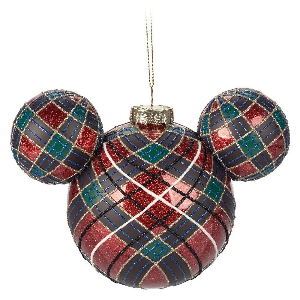 Mickey Mouse Icon Glass Ball Sketchbook Ornament  Plaid Official shopDisney