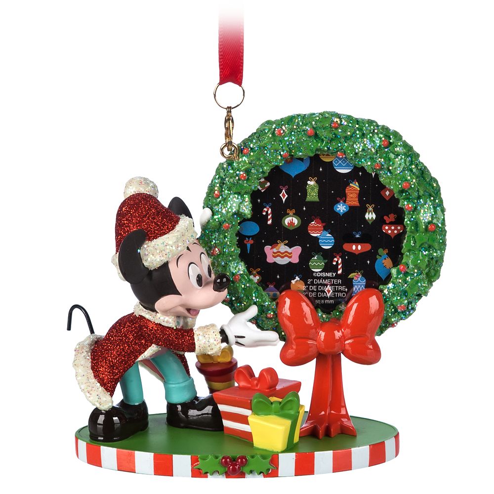 Santa Mickey Mouse Photo Frame Sketchbook Ornament now out for purchase