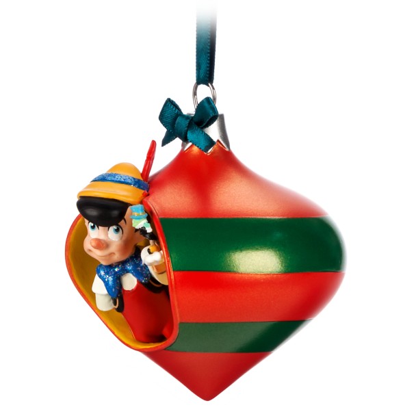 Pinocchio and Jiminy Cricket Droplet Sketchbook Ornament