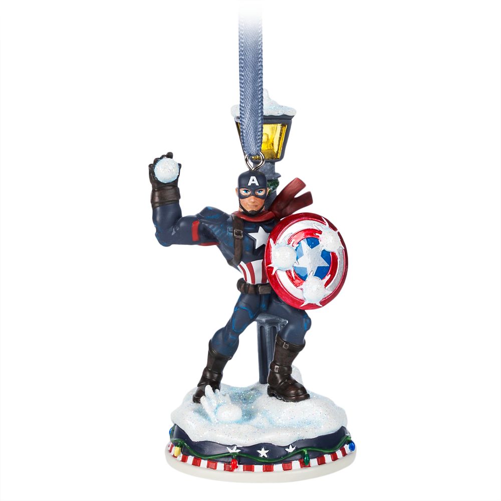 Captain America Light-Up Living Magic Sketchbook Ornament Official shopDisney