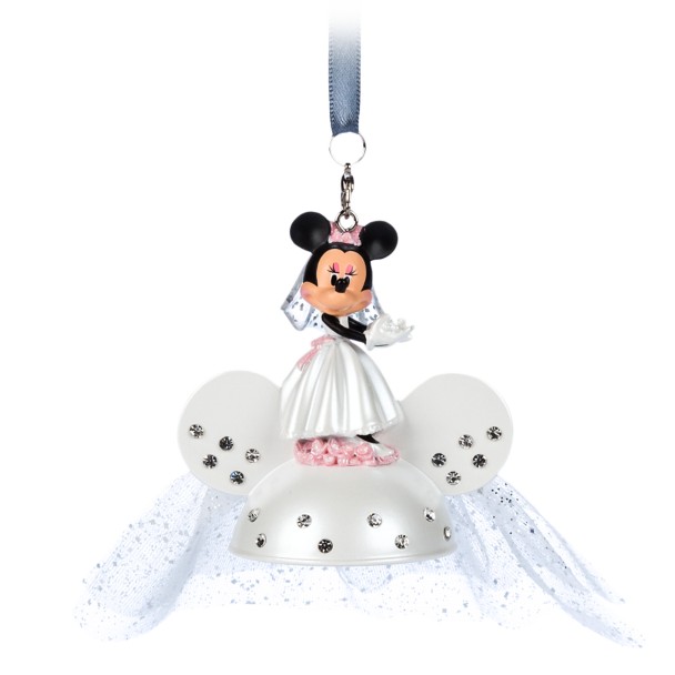 Minnie Mouse Bride Sketchbook Ear Hat Ornament