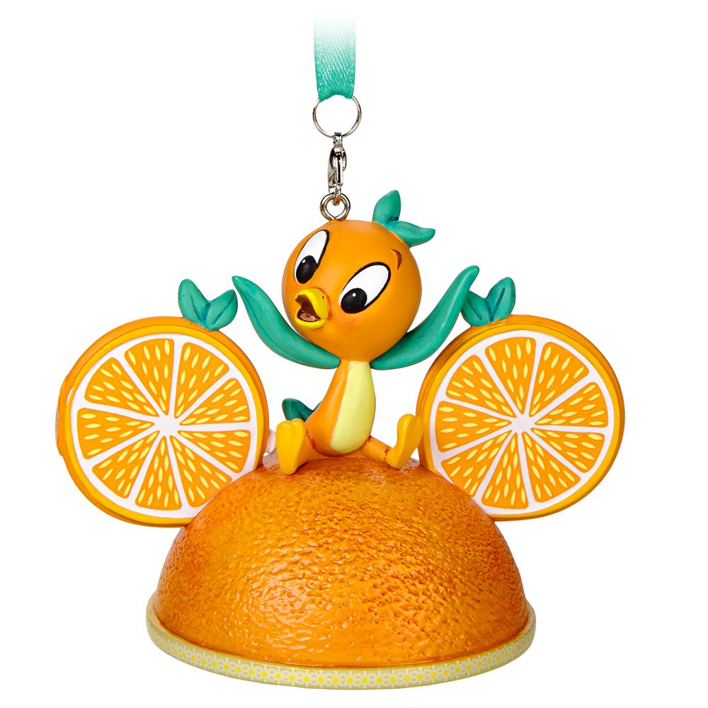 Orange Bird Sketchbook Ear Hat Ornament