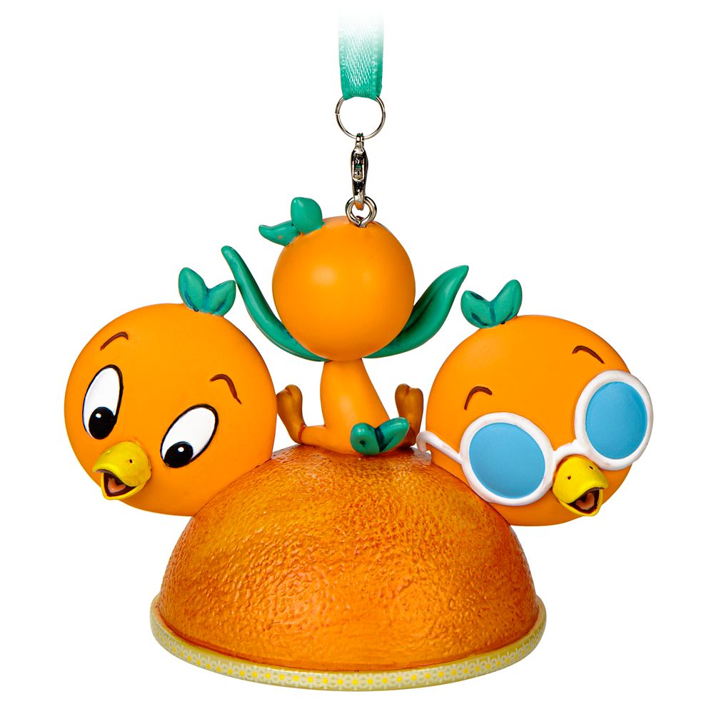 Orange Bird Sketchbook Ear Hat Ornament