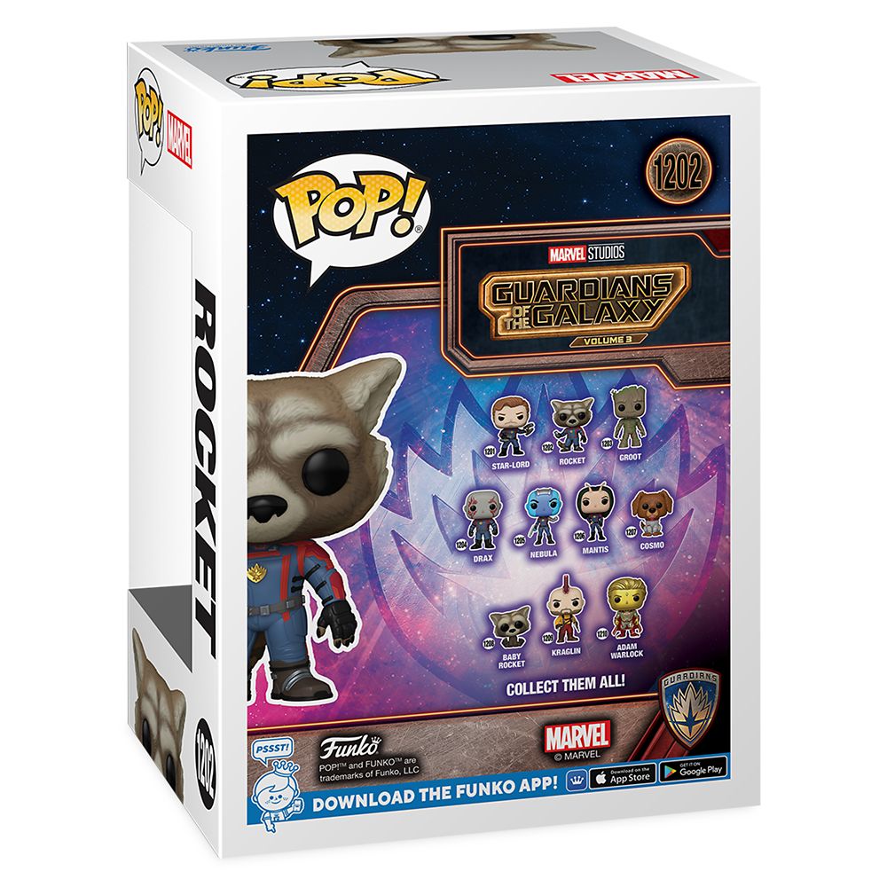 Rocket Funko Pop! Vinyl Bobble-Head – Guardians of the Galaxy Vol. 3