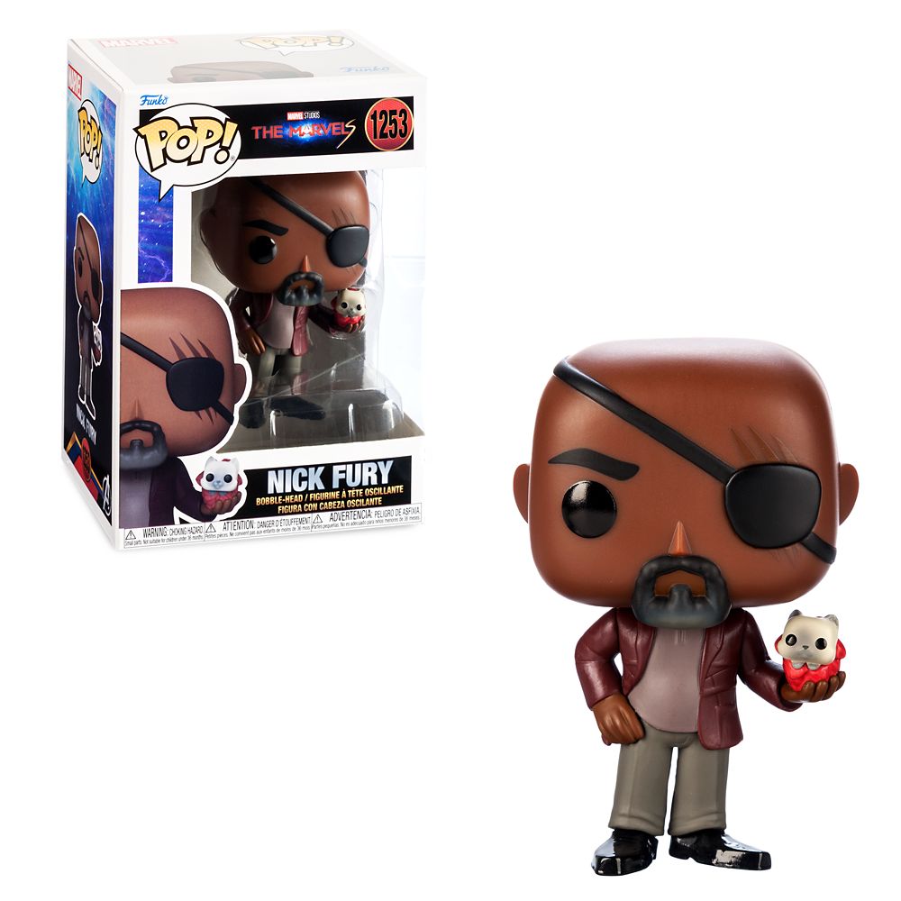 Nick Fury Funko Pop! Vinyl Bobble-Head – The Marvels – Buy Now