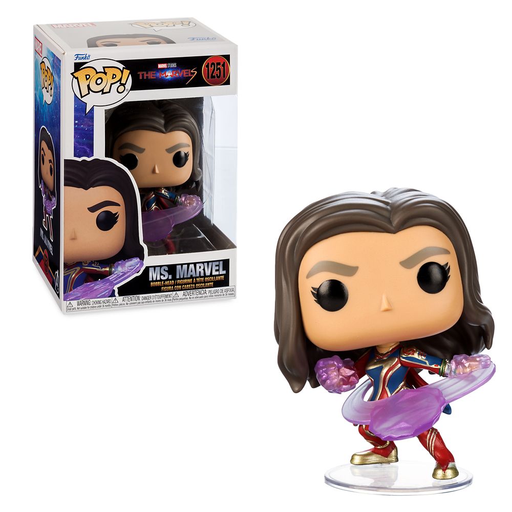 Funko POP! Marvel Studios' The Marvels Ms. Marvel 3.6-in Vinyl Bobblehead