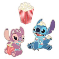 Stitch Attacks Snacks Pin Set – Popcorn – February – Limited Release
