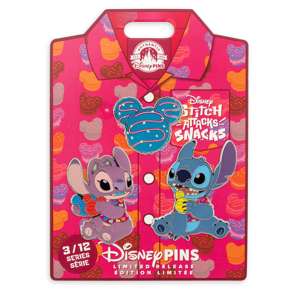 Stitch Attacks Snacks Pin Set &ndash; Macaron &ndash; March &ndash; Limited Release