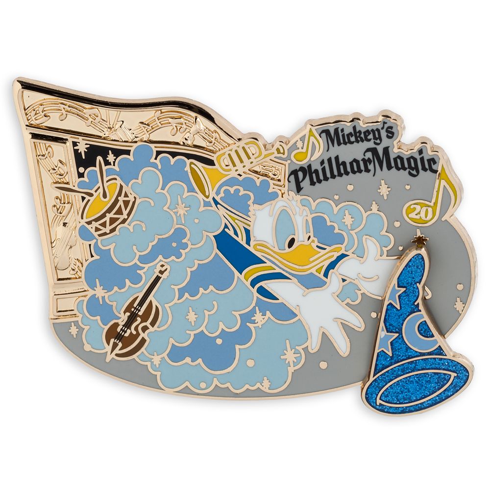 Donald Duck Spinner Pin – Mickey's PhilharMagic 20th Anniversary – Limited Edition