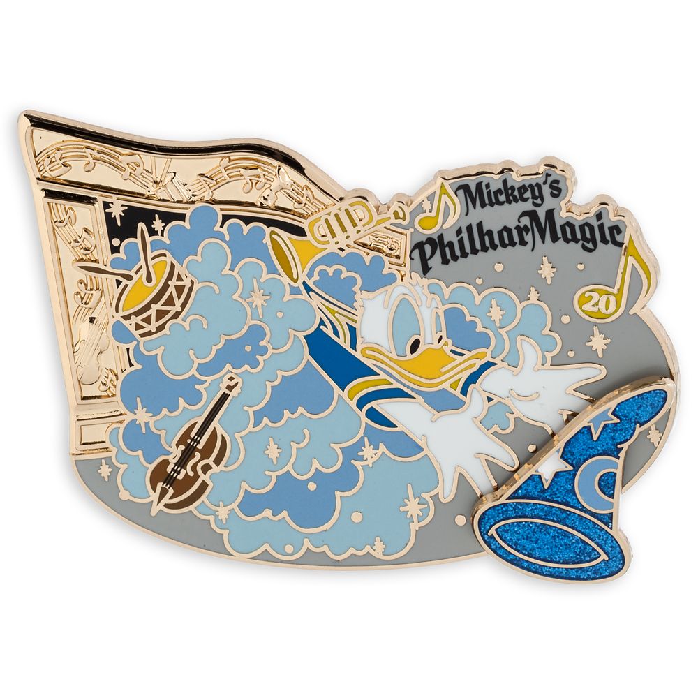 Donald Duck Spinner Pin – Mickey's PhilharMagic 20th Anniversary – Limited Edition
