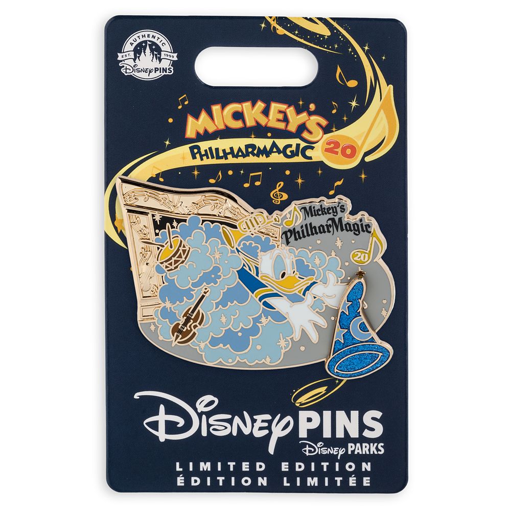 Donald Duck Spinner Pin – Mickey's PhilharMagic 20th Anniversary – Limited Edition