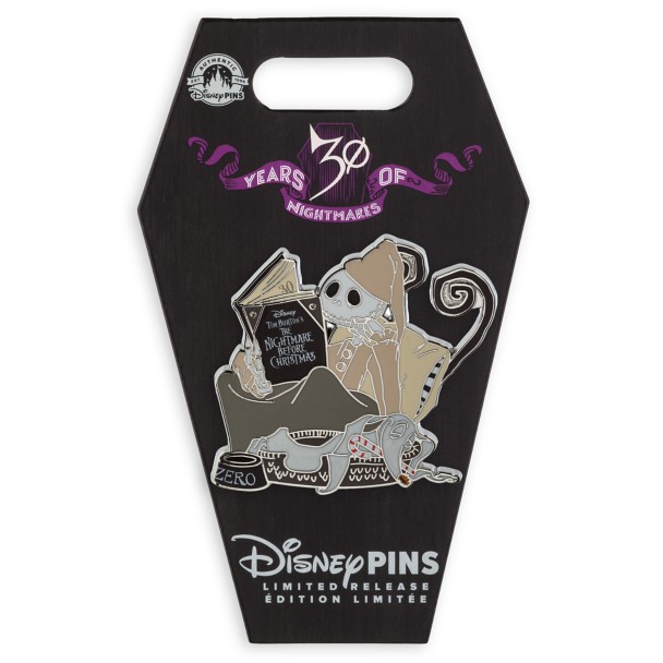 Jack Skellington and Zero Pin – Tim Burton's The Nightmare Before Christmas 30th Anniversary – Limited Release