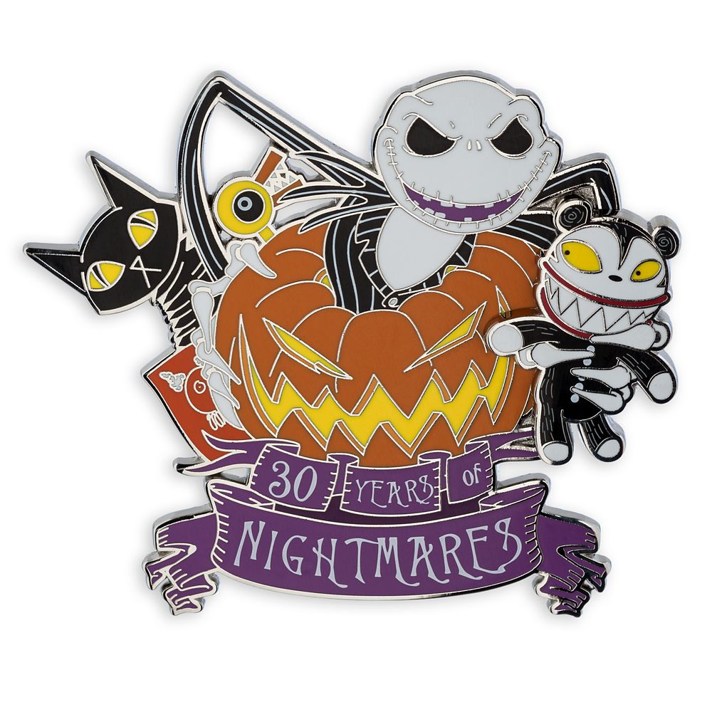 Tim Burton's The Nightmare Before Christmas 30th Anniversary Pin Set –  3-Pc. – Limited Edition