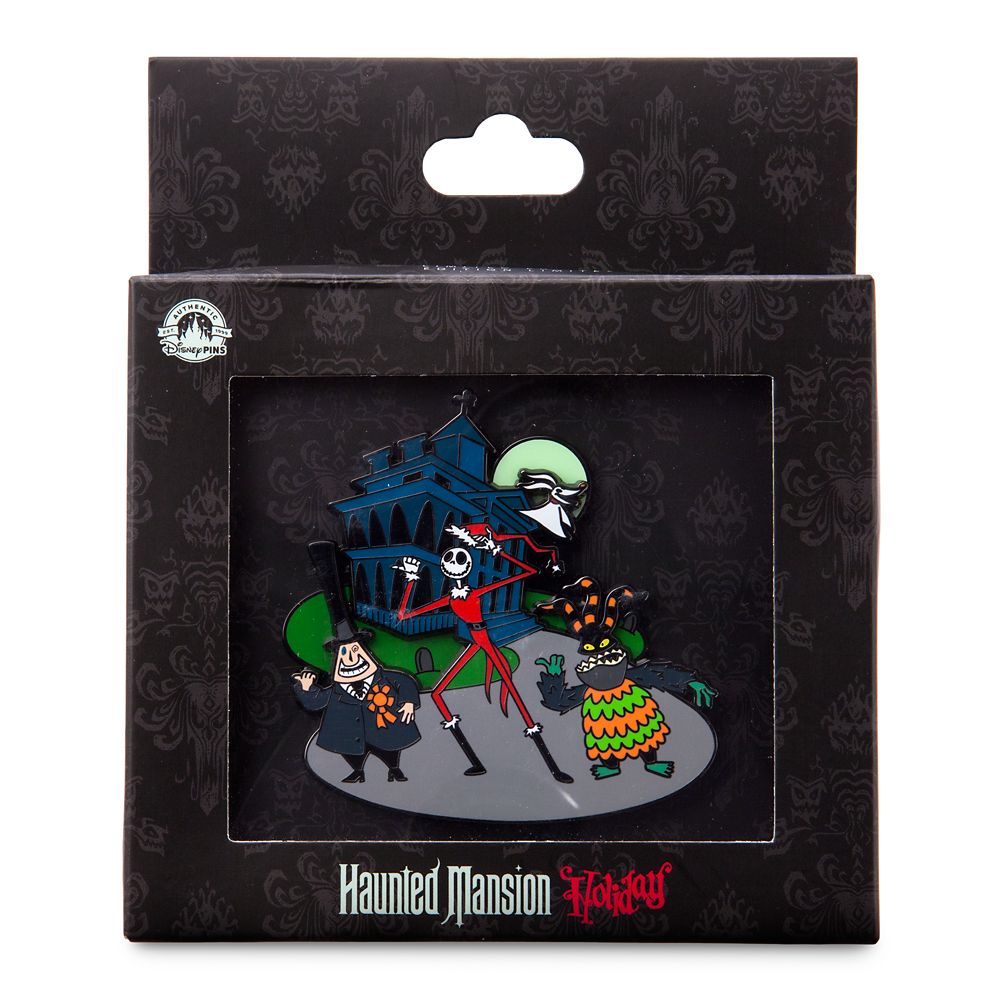Jack Skellington and Friends Glow-in-the-Dark Mini Jumbo Pin – Haunted Mansion Holiday – Limited Edition