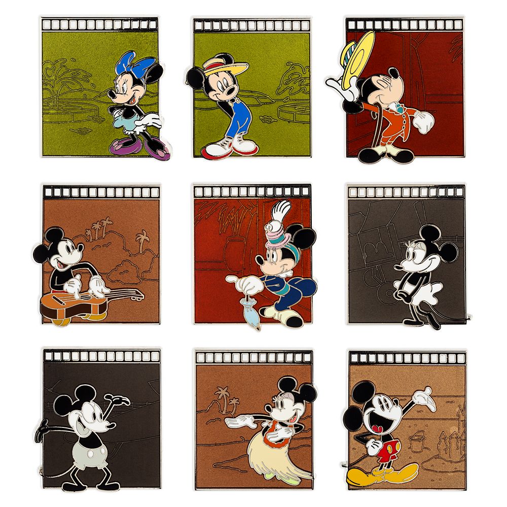 Disney Pin Lot of 10 : Mickey And Minnie Mouse Pins, First Edition ,Disney  Store