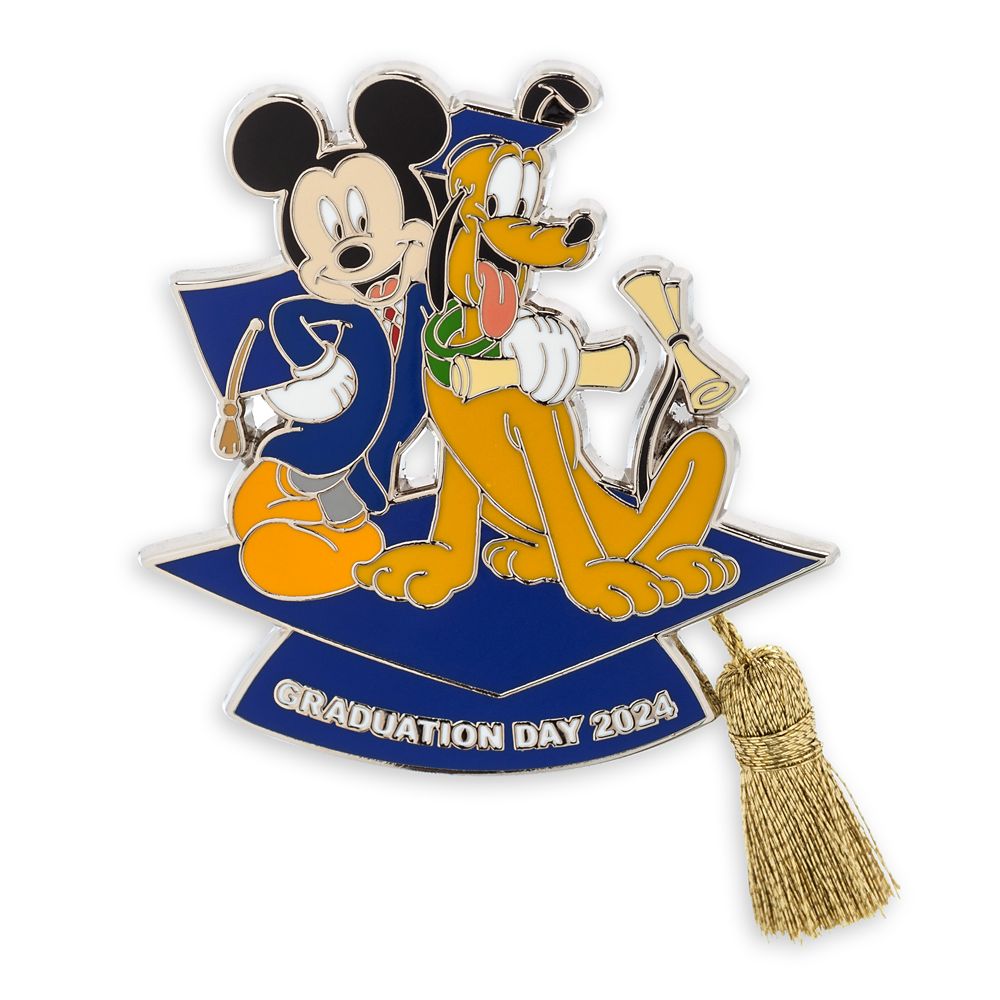 Mickey Mouse and Pluto Graduation Day 2024 Pin – Limited Release