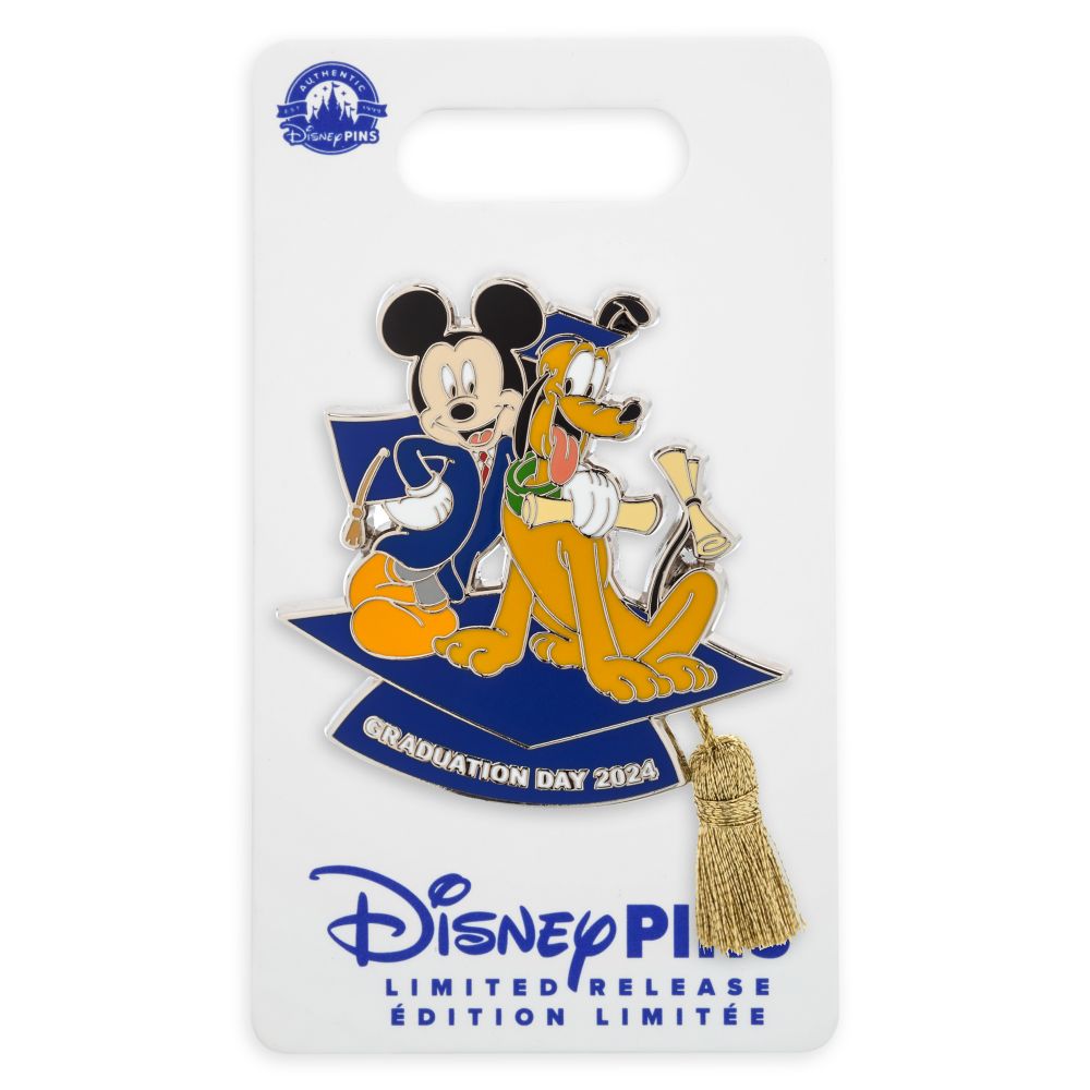 Mickey Mouse and Pluto Graduation Day 2024 Pin – Limited Release