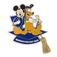 Mickey Mouse and Pluto Graduation Day 2024 Pin – Limited Release