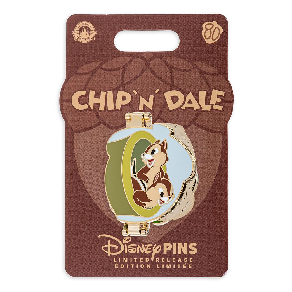 Chip 'n Dale 80th Anniversary Hinged Pin &ndash; Limited Release
