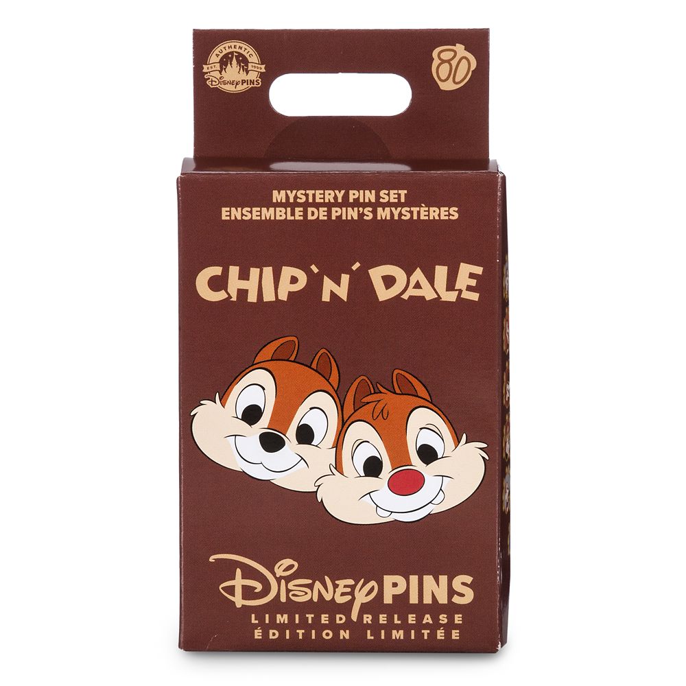Chip 'n Dale 80th Anniversary Mystery Pin Blind Pack &ndash; 2-Pc. &ndash; Limited Release