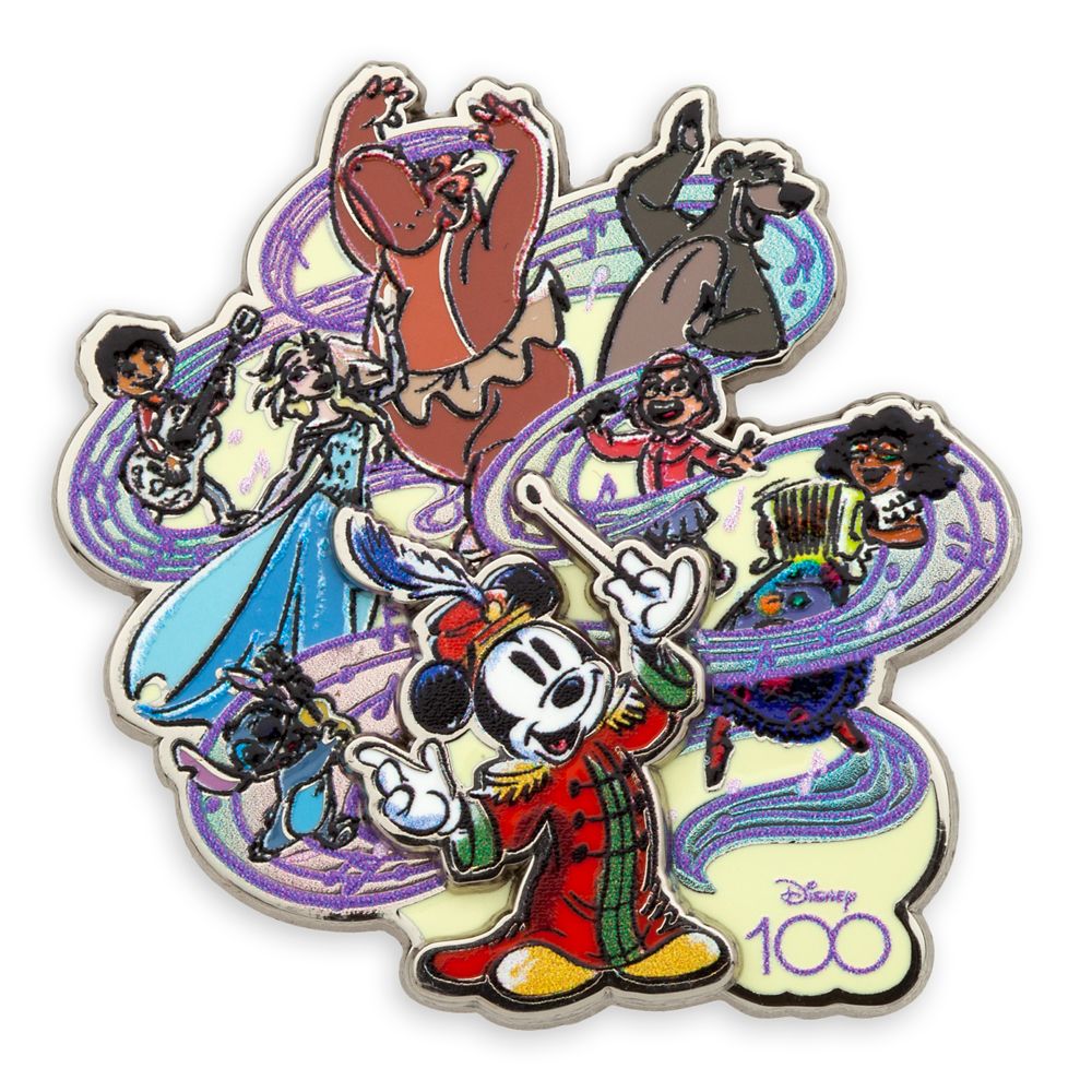 Magical Musical Moments Disney Pin Trading Bag Embroidered Mickey Mouse