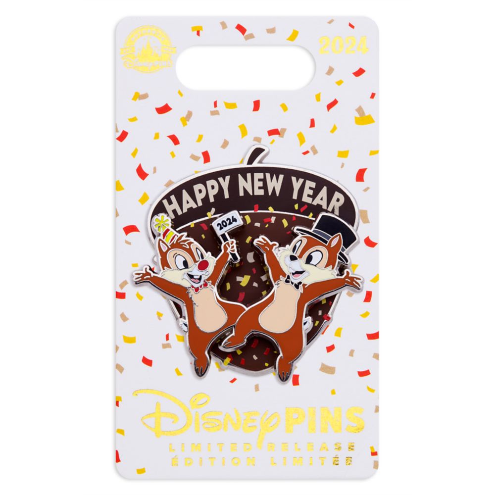Chip 'n Dale ''Happy New Year 2024'' Pin – Limited Release
