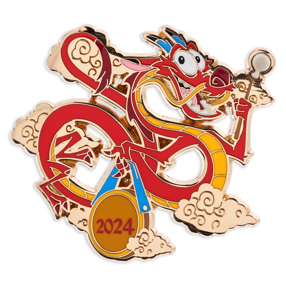 Mushu Lunar New Year 2024 Pin – Mulan – Limited Release – Purchase Online Now