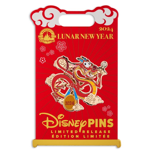 Mushu Lunar New Year 2024 Pin Mulan Limited Release Disney Store