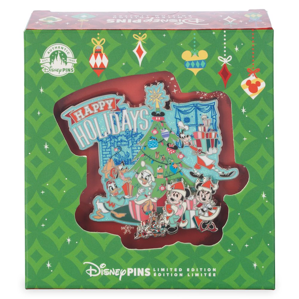 Santa Mickey Mouse and Friends Jumbo Holiday Pin – Limited Edition