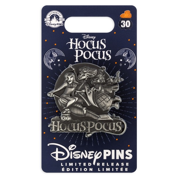 Sanderson Sisters Sculpted Pin – Hocus Pocus 30th Anniversary – Limited Release