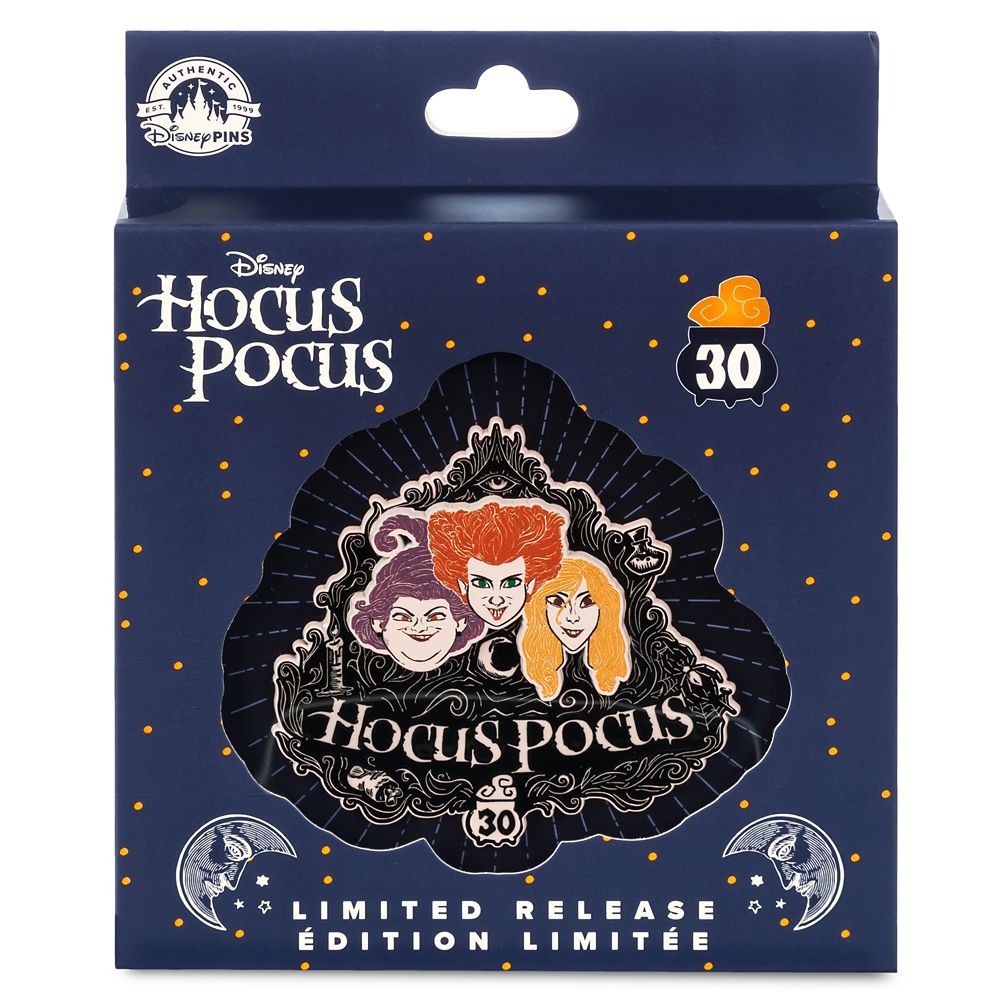 Hocus Pocus 30th Anniversary Jumbo Pin Limited Release shopDisney