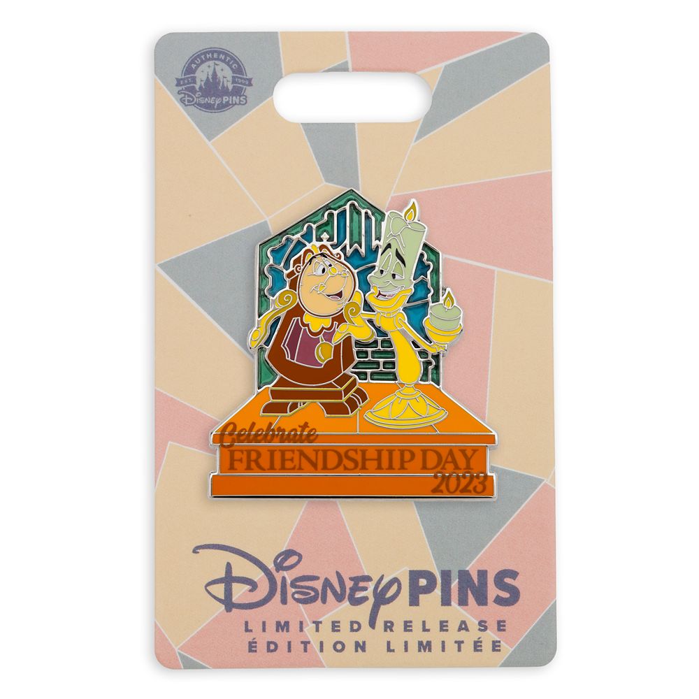 Lumiere and Cogsworth Friendship Day 2023 Pin – Beauty and the Beast – Limited Release