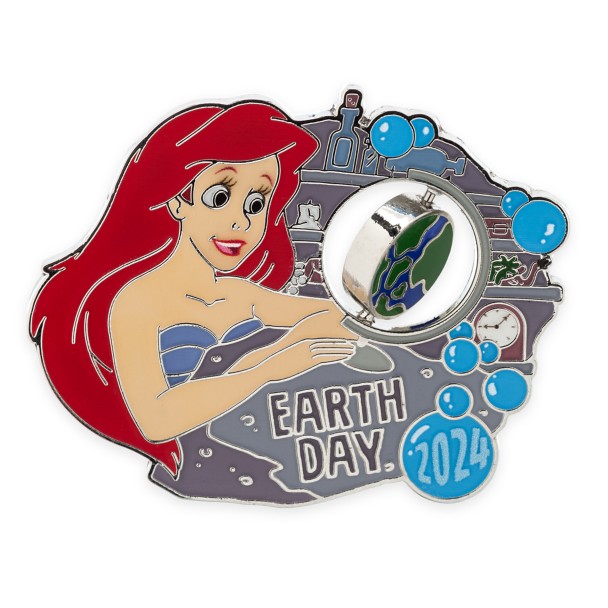Ariel Earth Day 2024 Spinner Pin – The Little Mermaid – Limited Release