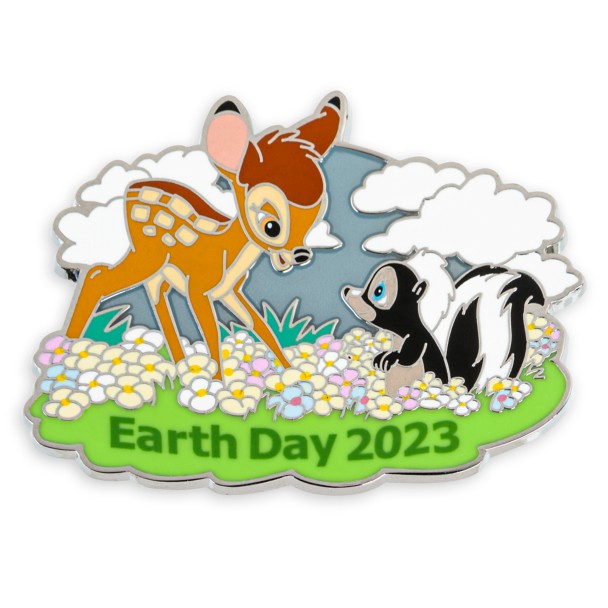 Bambi and Flower Earth Day 2023 Pin – Limited Release