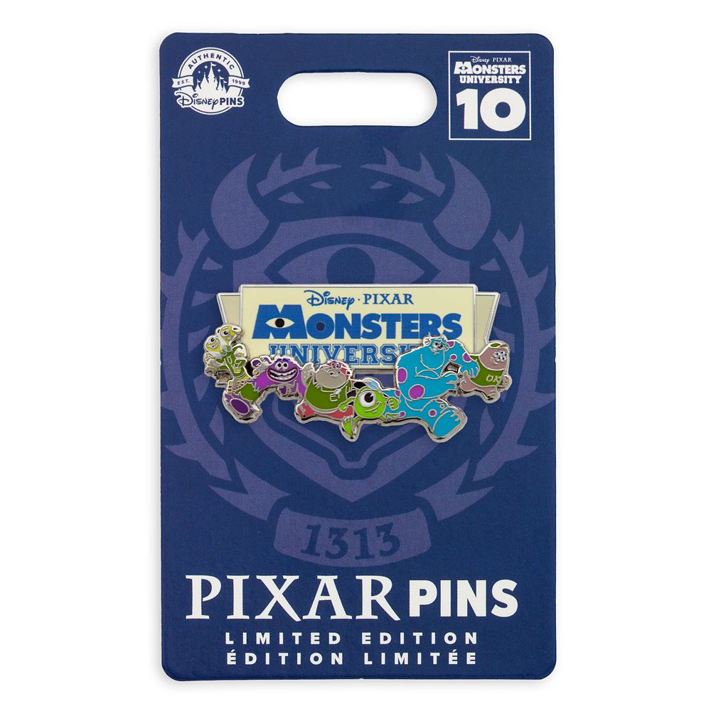 Monsters University 10th Anniversary Pin – Limited Edition