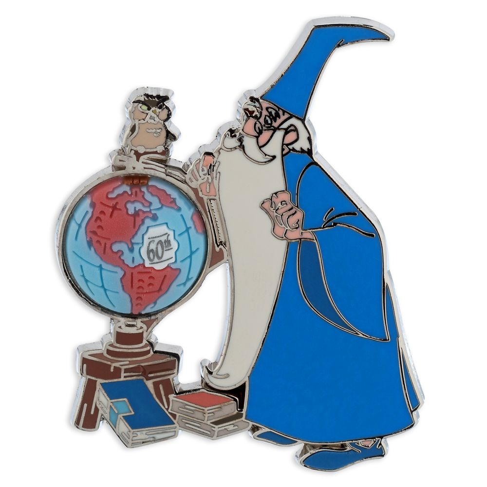 Merlin and Archimedes Pin – The Sword in the Stone 60th Anniversary – Limited Edition here now