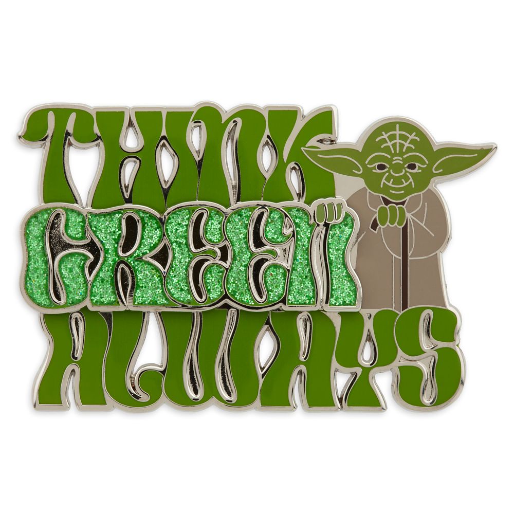 Yoda Think Green Always Pin  Star Wars  Limited Release Official shopDisney