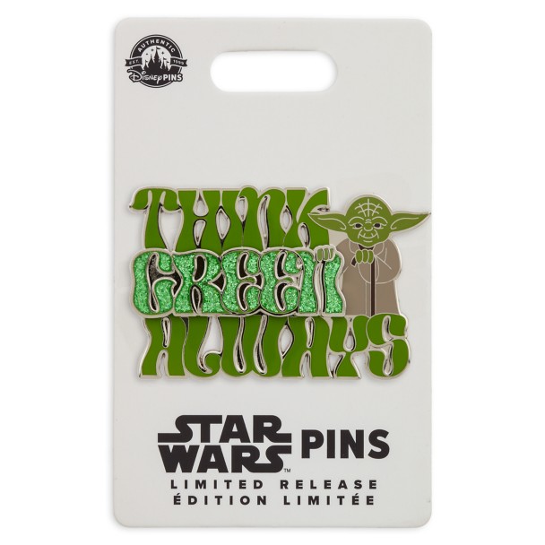 Yoda ''Think Green Always'' Pin – Star Wars – Limited Release