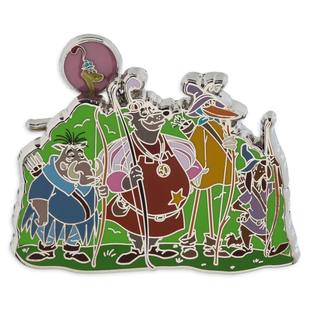 Sheriff of Nottingham, Sir Hiss and Archers Slider Pin – Robin Hood 50th Anniversary – Limited Edition