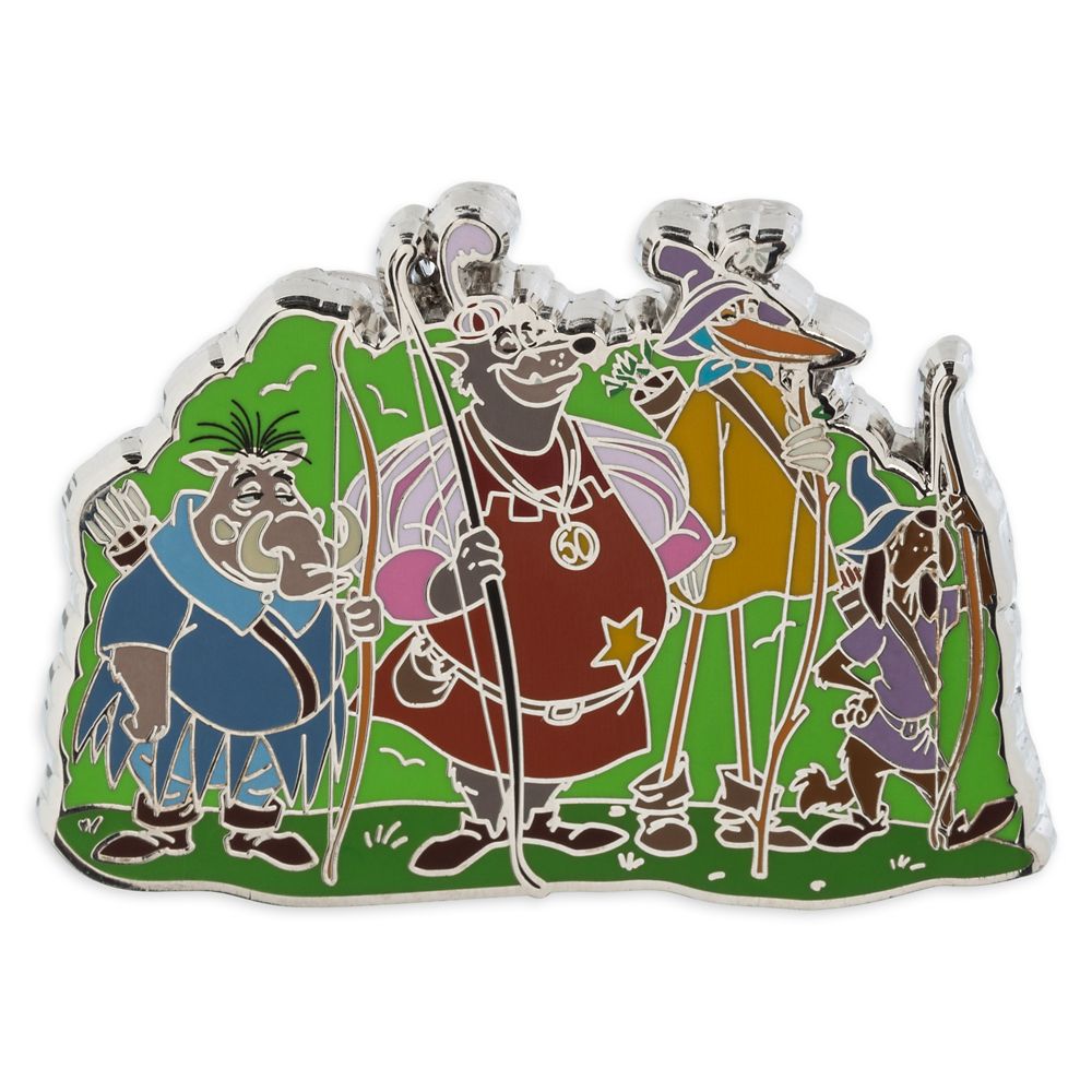 Sheriff of Nottingham, Sir Hiss and Archers Slider Pin – Robin Hood 50th Anniversary – Limited Edition